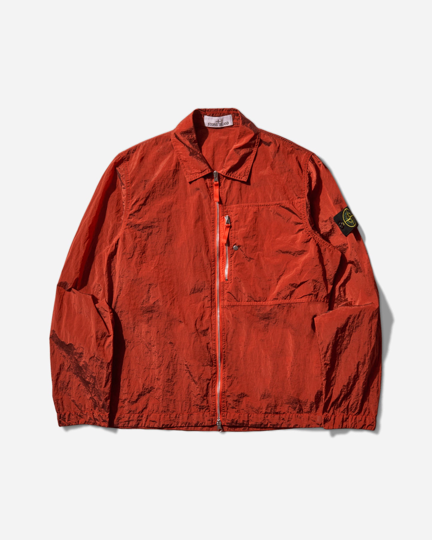 Stone Island Nylon Metal Overshirt Scarlet Red Shirts Overshirt K2S15-1200031-S0019 V0018