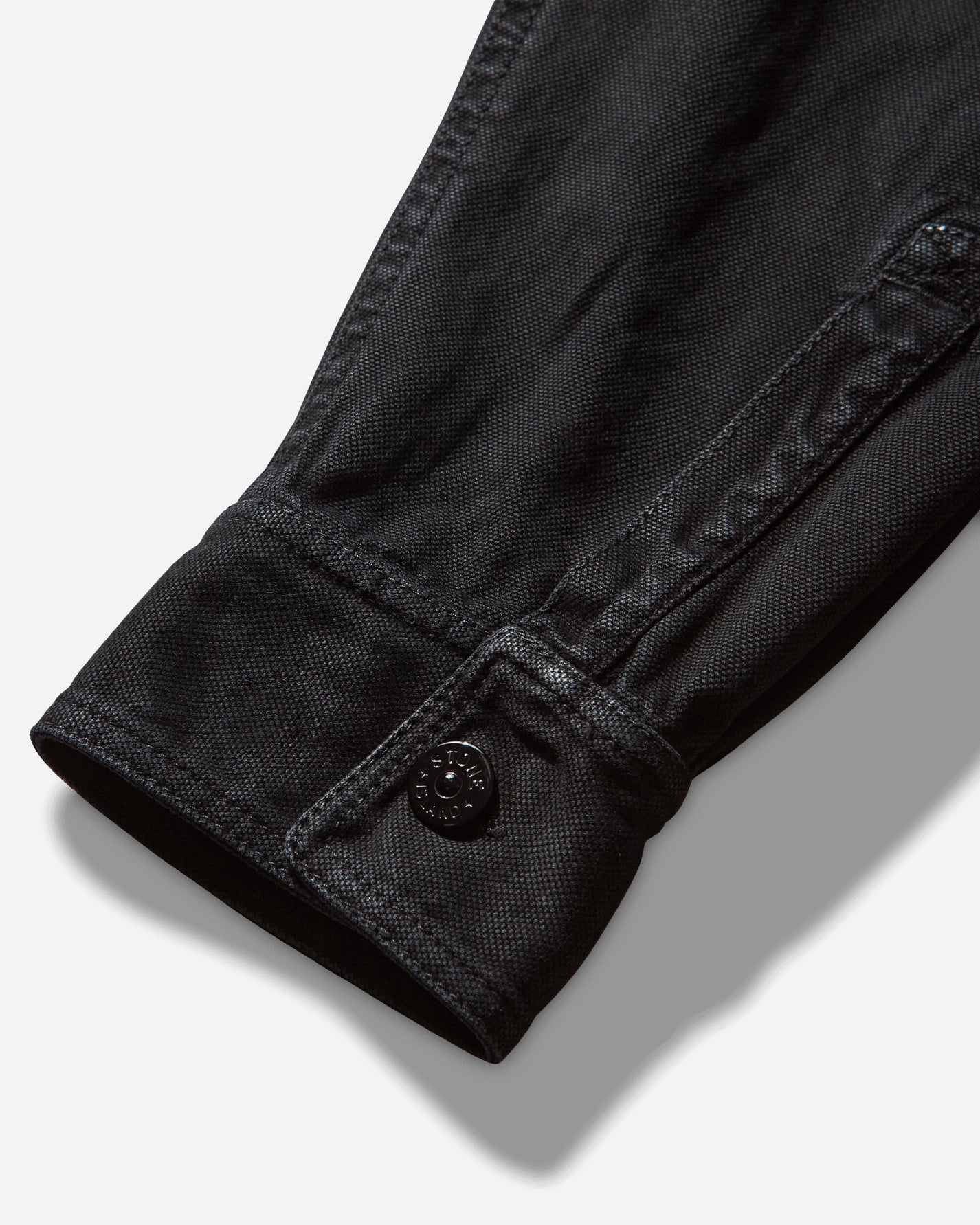 Stone Island Panama Cotton Old Effect Overshirt Black Shirts Overshirt K2S15-1200025-S0184 V0129