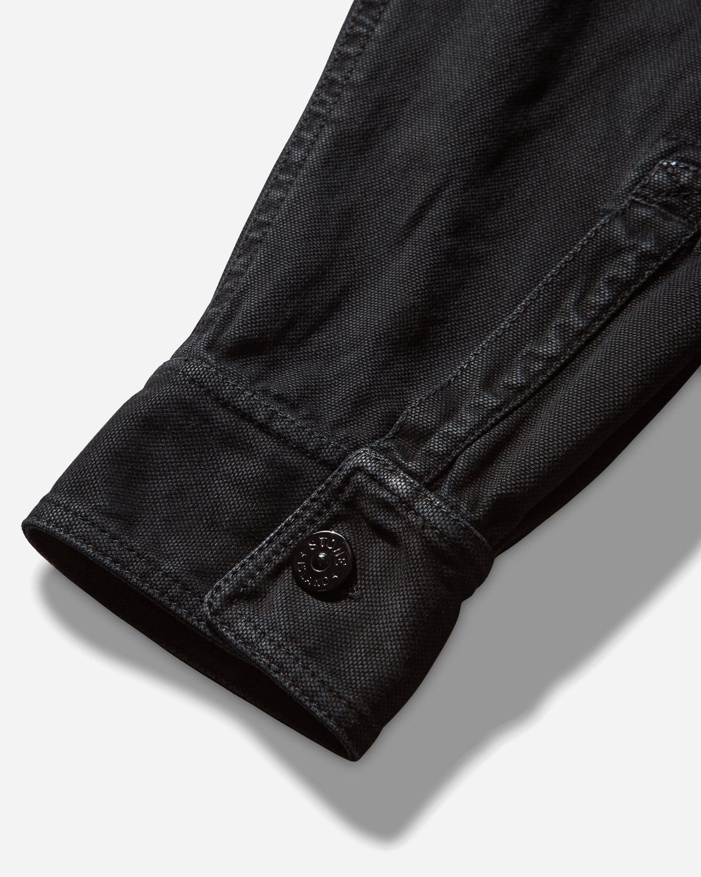 Stone Island Panama Cotton Old Effect Overshirt Black Shirts Overshirt K2S15-1200025-S0184 V0129