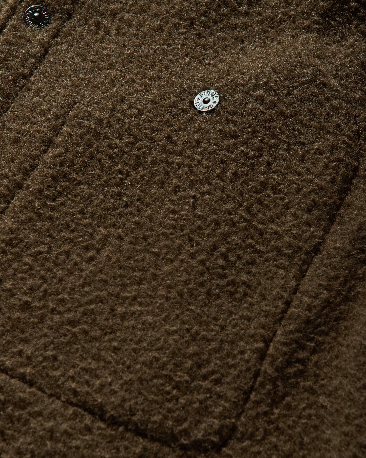 Stone Island Panno Ratinato Overshirt Green Shirts Overshirt K2S15-1200021-S0214 V0054