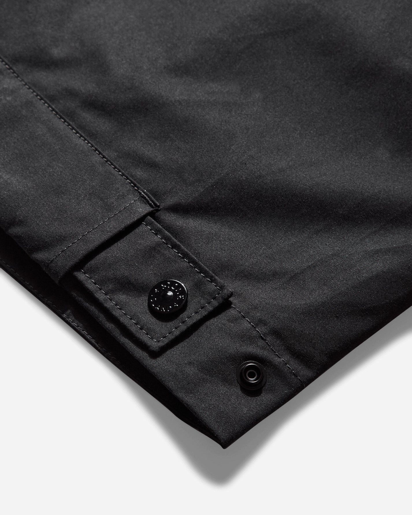 Stone Island Weatherproof Cotton Canvas Overshirt Ghost Black Shirts Overshirt K2S15-1200018-S00F1 V0029