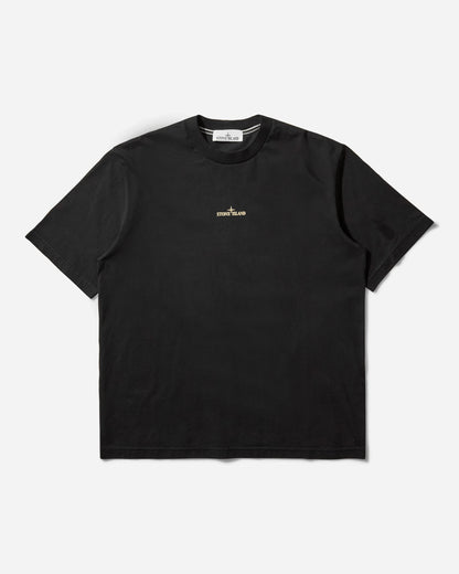 Stone Island Bleeding Numbers Compass T Shirt Black T-Shirts Shortsleeve K2S15-2100037-S0197 V0029