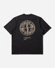 Stone Island Bleeding Numbers Compass T Shirt Black T-Shirts Shortsleeve K2S15-2100037-S0197 V0029