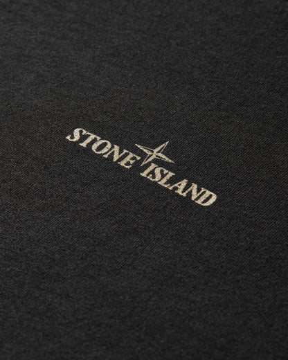 Stone Island Bleeding Numbers Compass T Shirt Black T-Shirts Shortsleeve K2S15-2100037-S0197 V0029