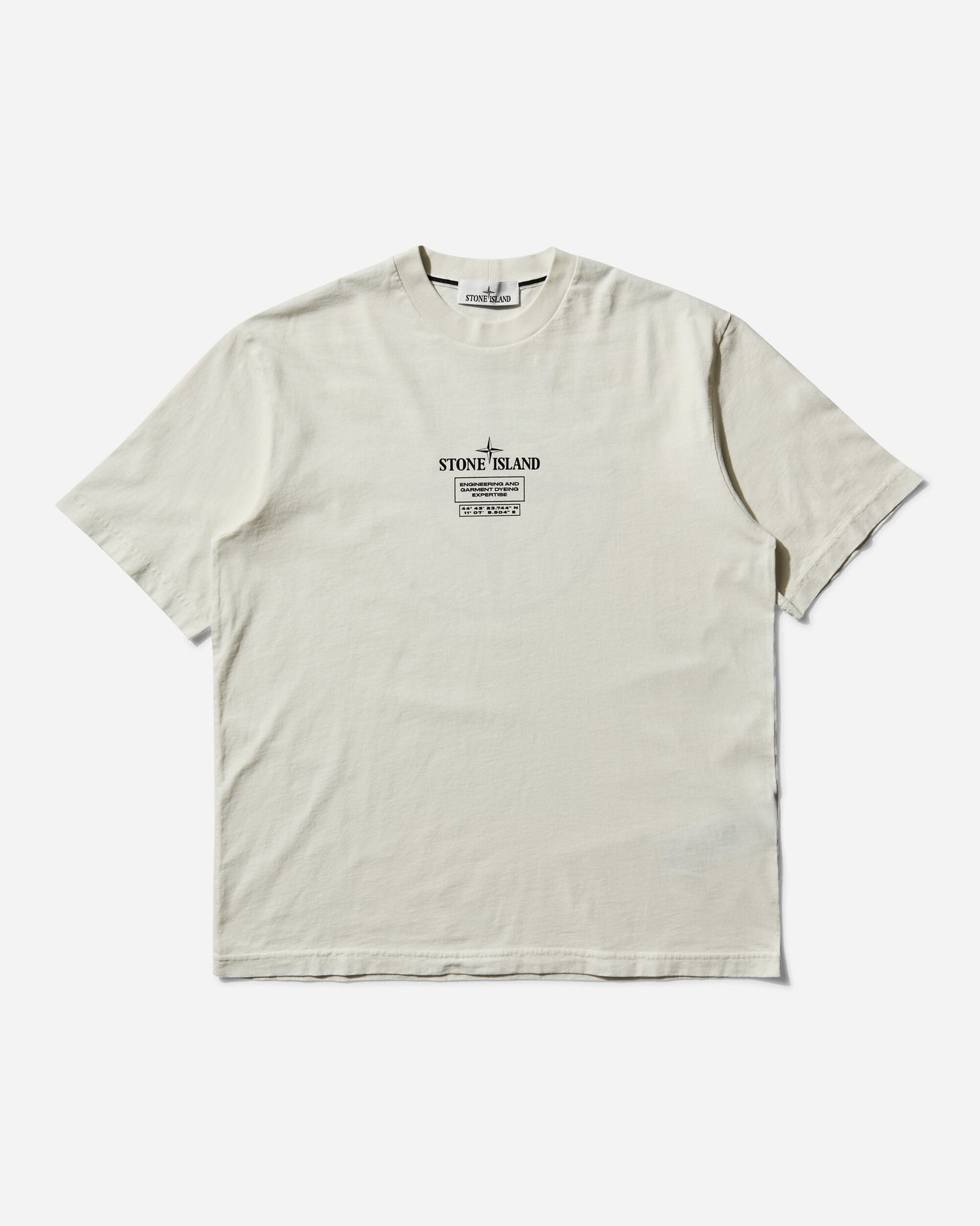 Stone Island Industrial Logos T Shirt Ivory T-Shirts Shortsleeve K2S15-2100037-S0193 V0093
