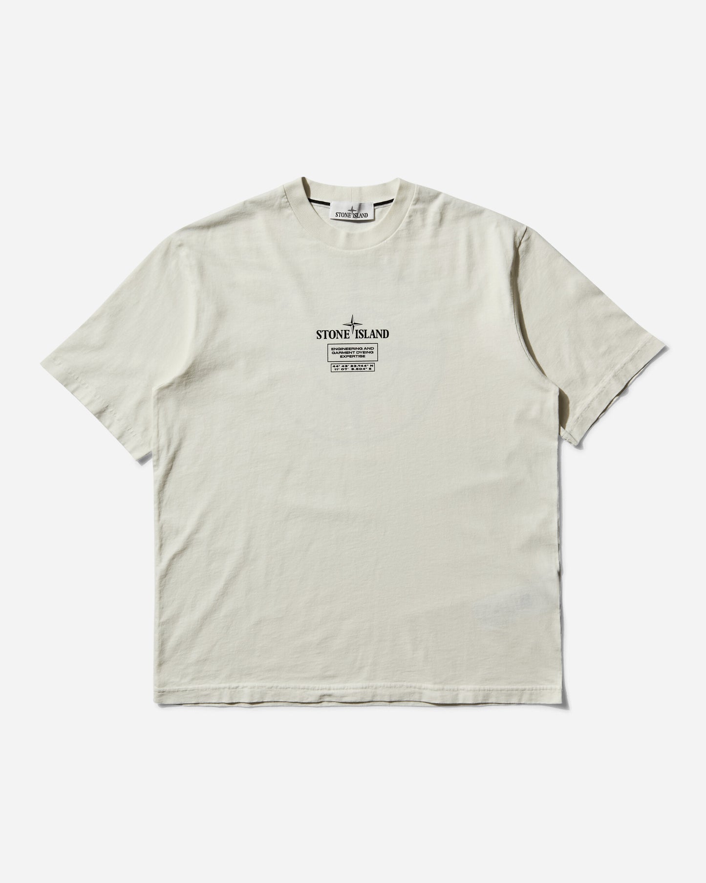 Stone Island Industrial Logos T Shirt Ivory T-Shirts Shortsleeve K2S15-2100037-S0193 V0093