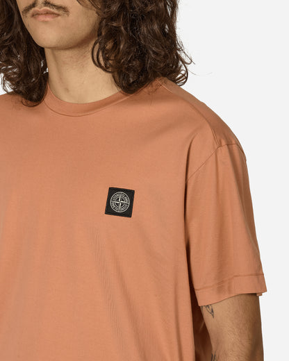 Stone Island Logo S/S T-Shirt Orange T-Shirts Shortsleeve 811524113 V0032