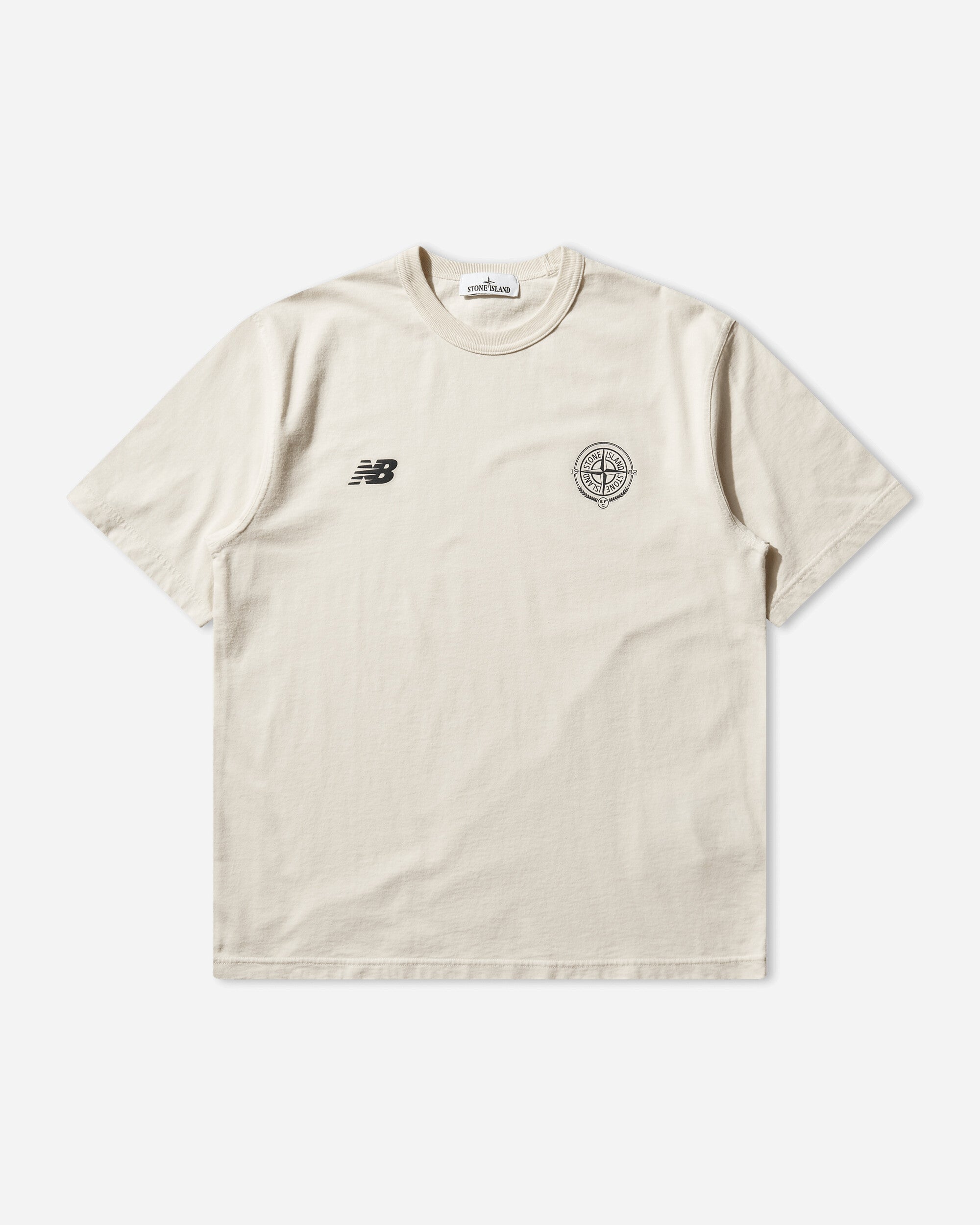 Stone Island Stone Island X New Balance - S/S T-Shirt Ivory T-Shirts Shortsleeve L1S252100001S0115 V0093