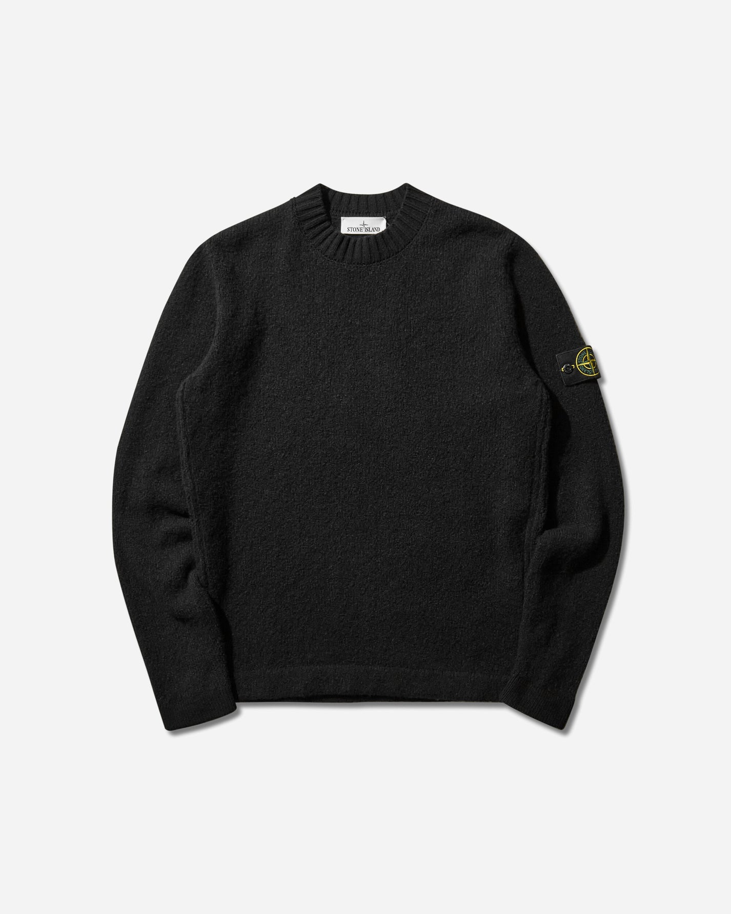 Stone Island Fancy Yarn Crewneck Sweater Black Knitwears Sweaters K2S15-5100056-S00N2 V0029