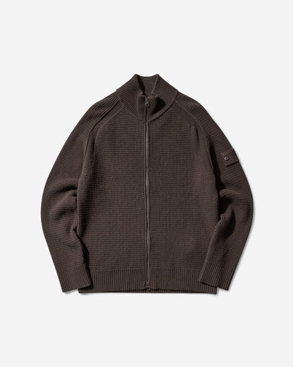 Stone Island Geelong Wool Zip Up Cardigan Dark Brown Knitwears Sweaters K2S15-5100083-S00FG V0070
