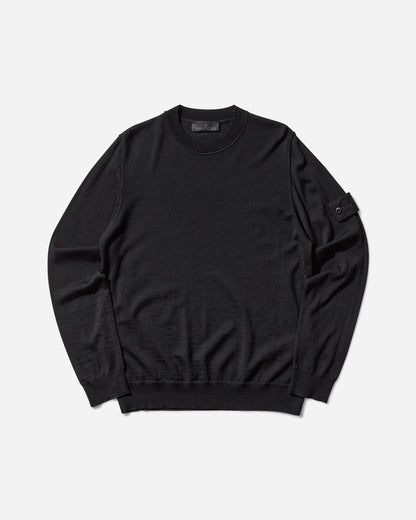 Stone Island Pure Light Wool Ghost Crewneck Sweater Black Knitwears Sweaters K2S15-5100074-S00FC V0029