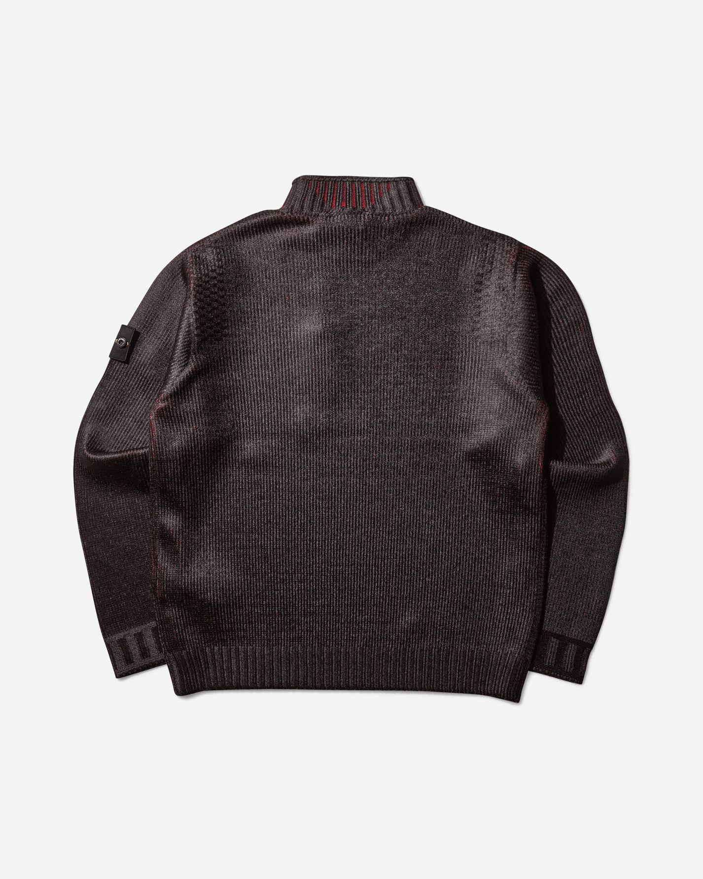 Stone Island Sublimatic Print Mock Neck Sweater Bordeaux Knitwears Sweaters K2S15-5100066-S00Z5 V0012