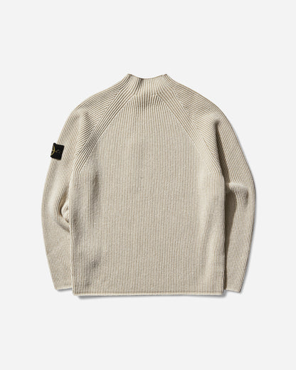 Stone Island Vanise' Full Ribs Wool Crewneck Sweater Ivory Knitwears Sweaters K2S15-5100023-S00L7 V0093