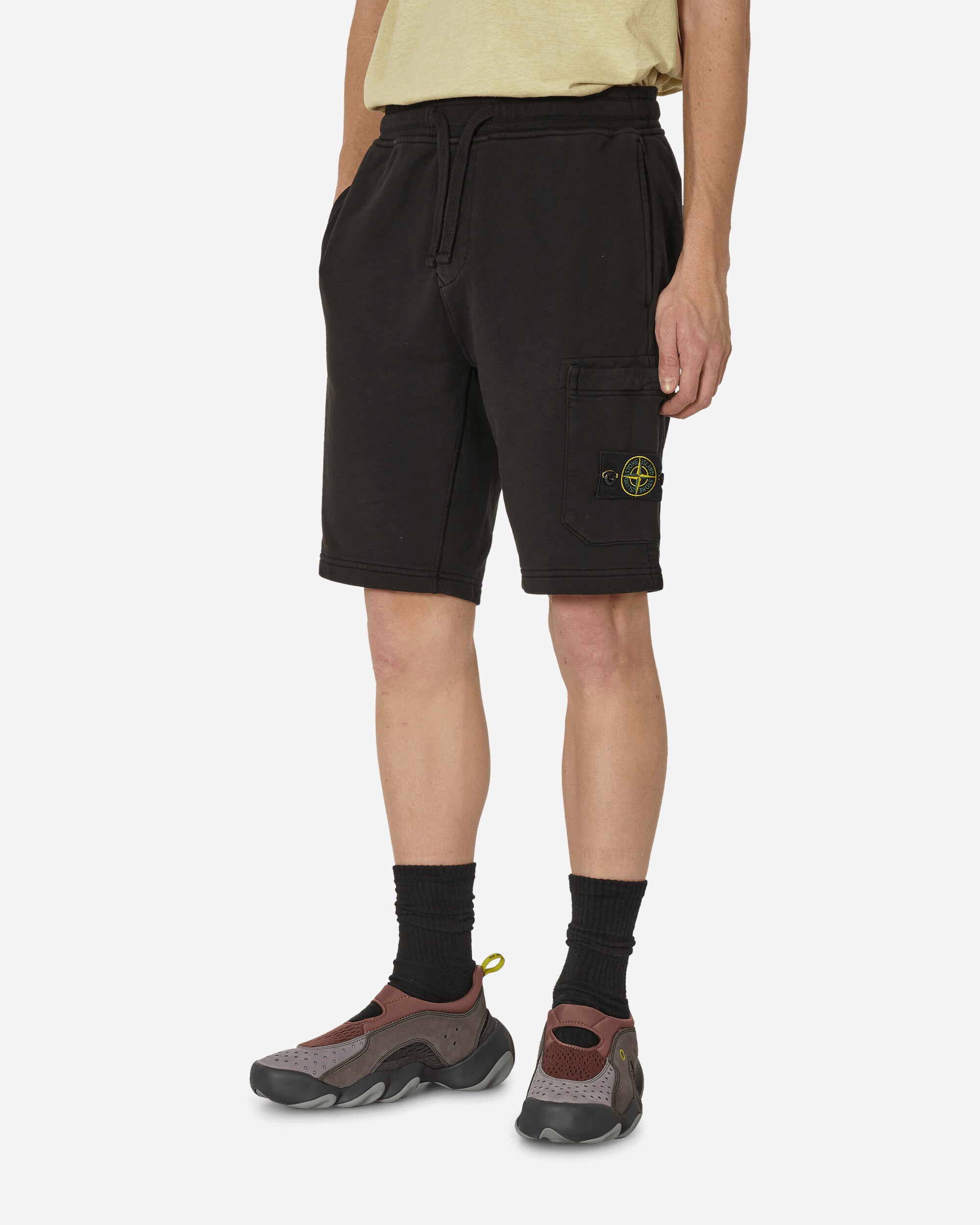 Stone island garment dyed sweat shorts hot sale