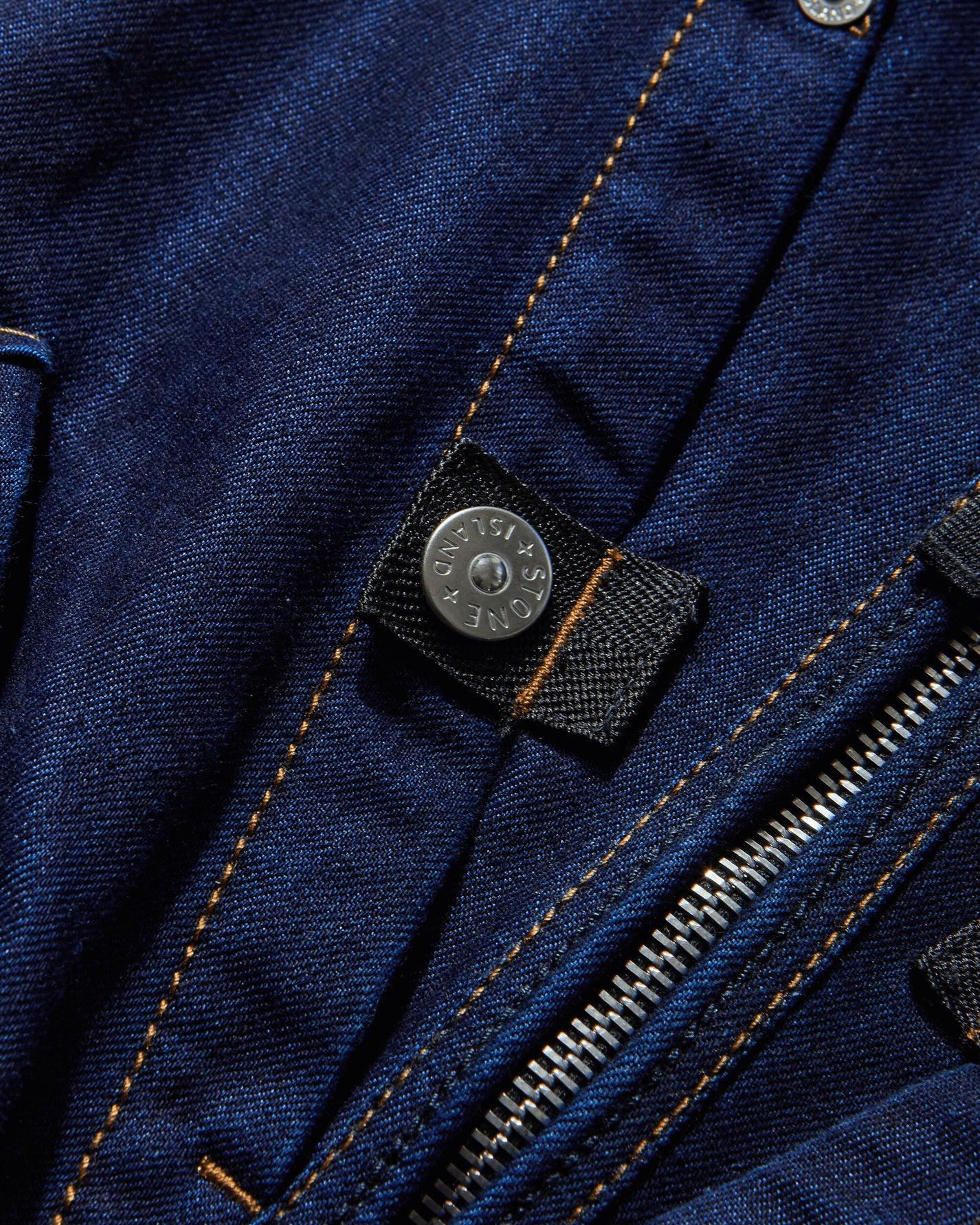 Stone Island Indigo Polypropylene Denim Light Vest Blue Rinse Coats and Jackets Vests K2S15-G100016-S00J2 VJ201