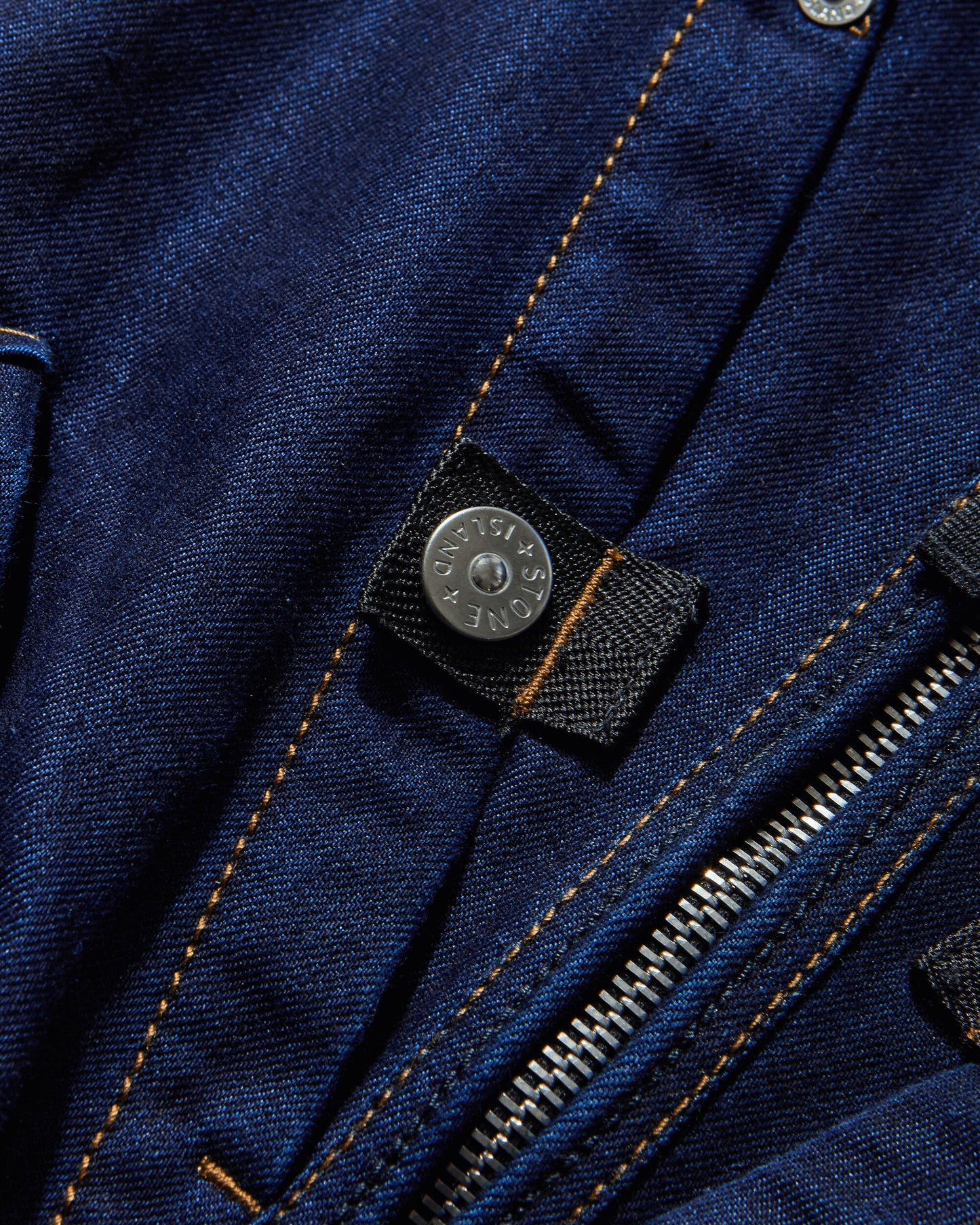 Stone Island Indigo Polypropylene Denim Light Vest Blue Rinse Coats and Jackets Vests K2S15-G100016-S00J2 VJ201