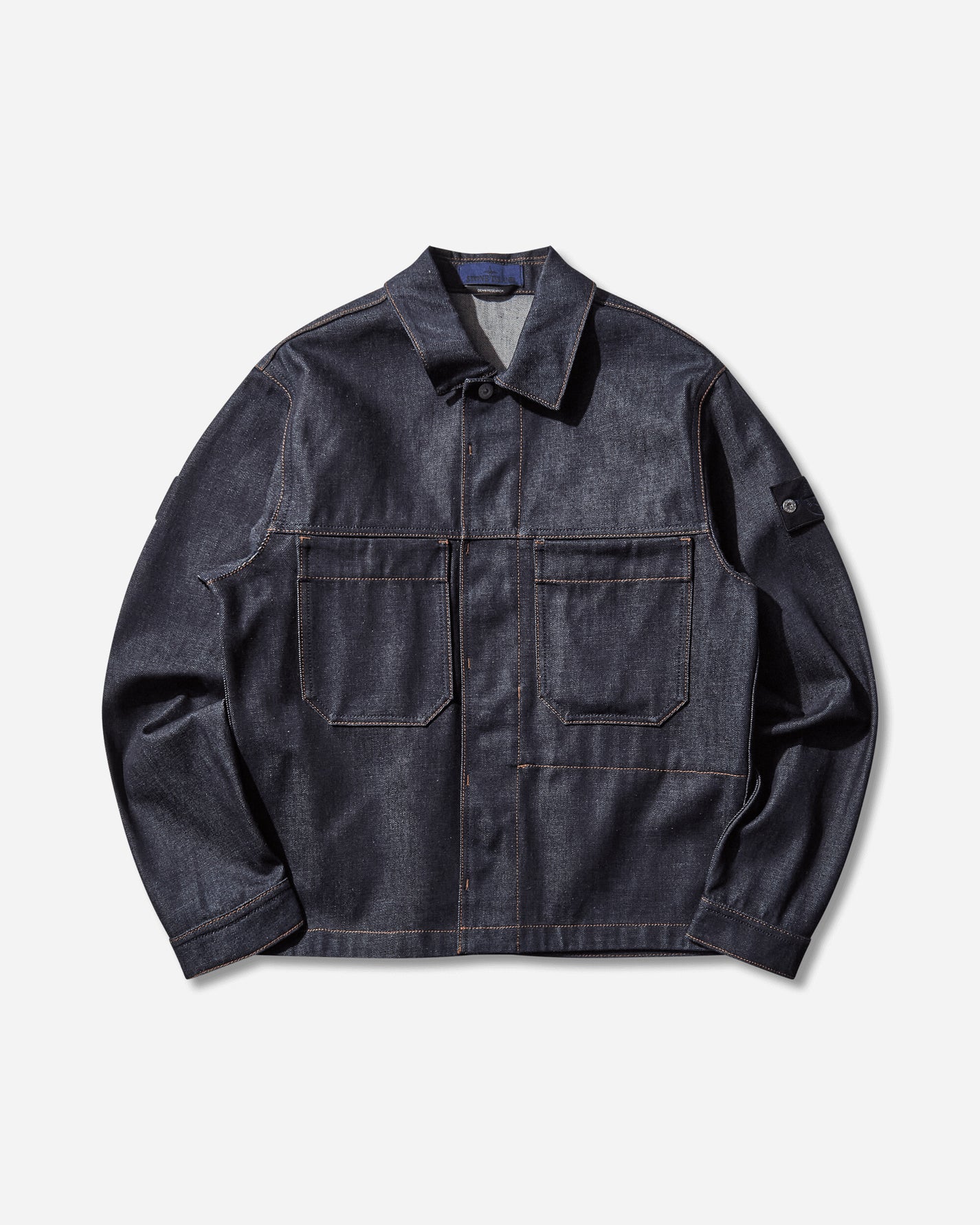 Stone Island Indigo Denim Raw Jacket Blue Raw Coats and Jackets Windbreakers K2S15-Q100027-S00J8 VJ200