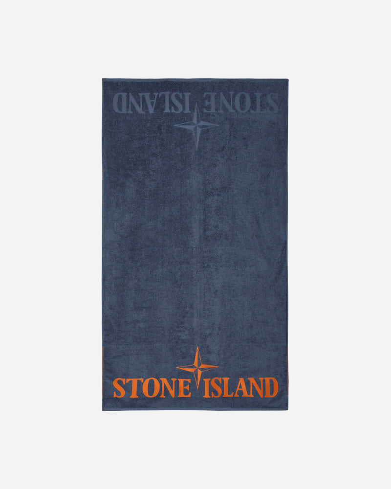 Stone Island Telo Mare Dark Blue Textile Beach Towels 801593366 V0024