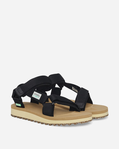 Suicoke Depa-2Cab-Eco Black X Beige Sandals and Slides Sandal OG-022-2Cab-ECO- BLB