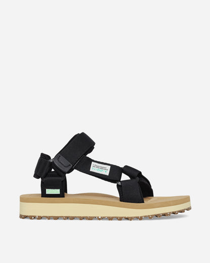 Suicoke Depa-2Cab-Eco Black X Beige Sandals and Slides Sandal OG-022-2Cab-ECO- BLB