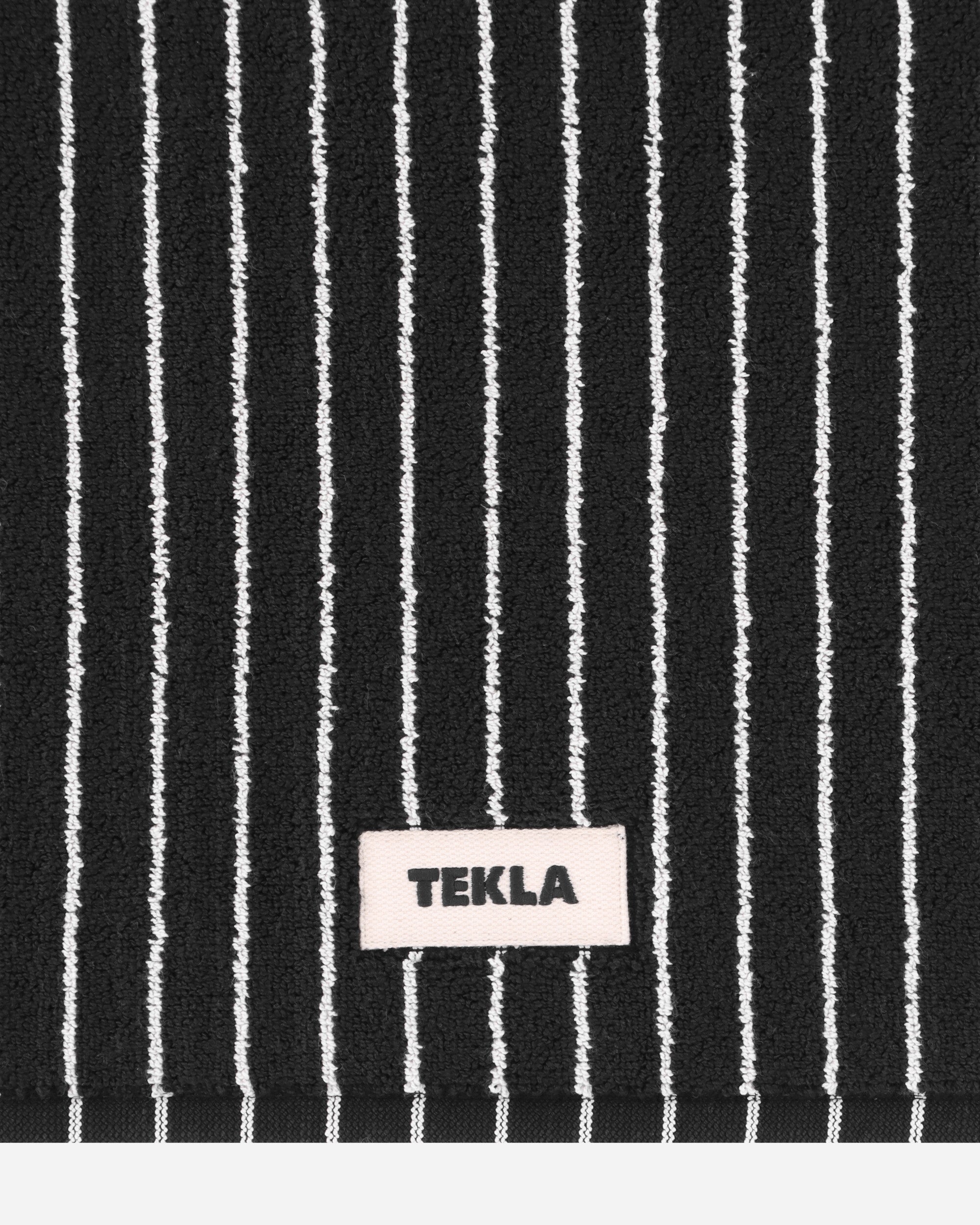 Tekla Bath Mat - Striped Black Stripes Textile Bath Towels BM-BLST-70x50 BLST