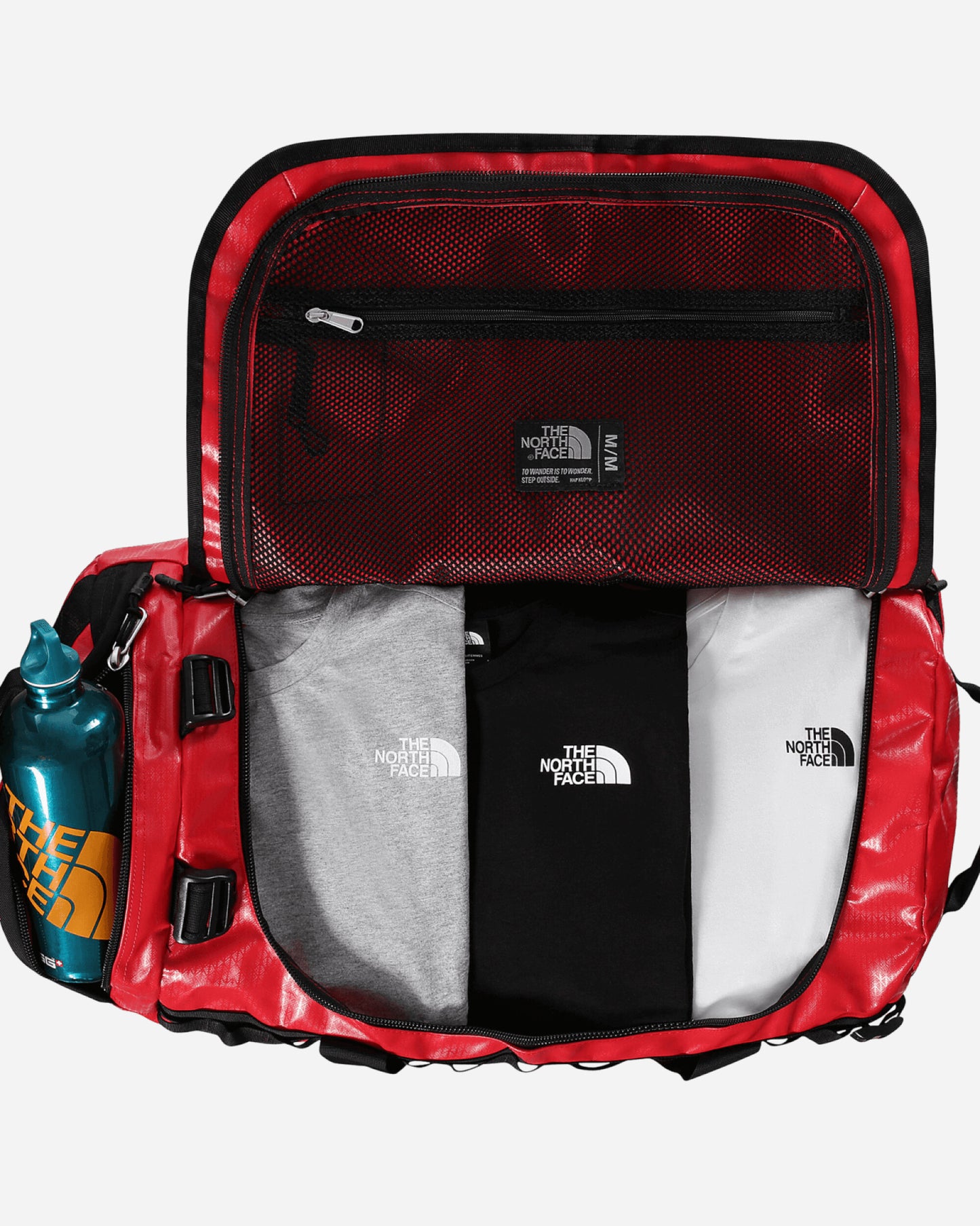 The North Face Base Camp Duffel - M Tnf Red-Tnf Black-Npf Bags and Backpacks Travel Bags NF0A52SA 54A