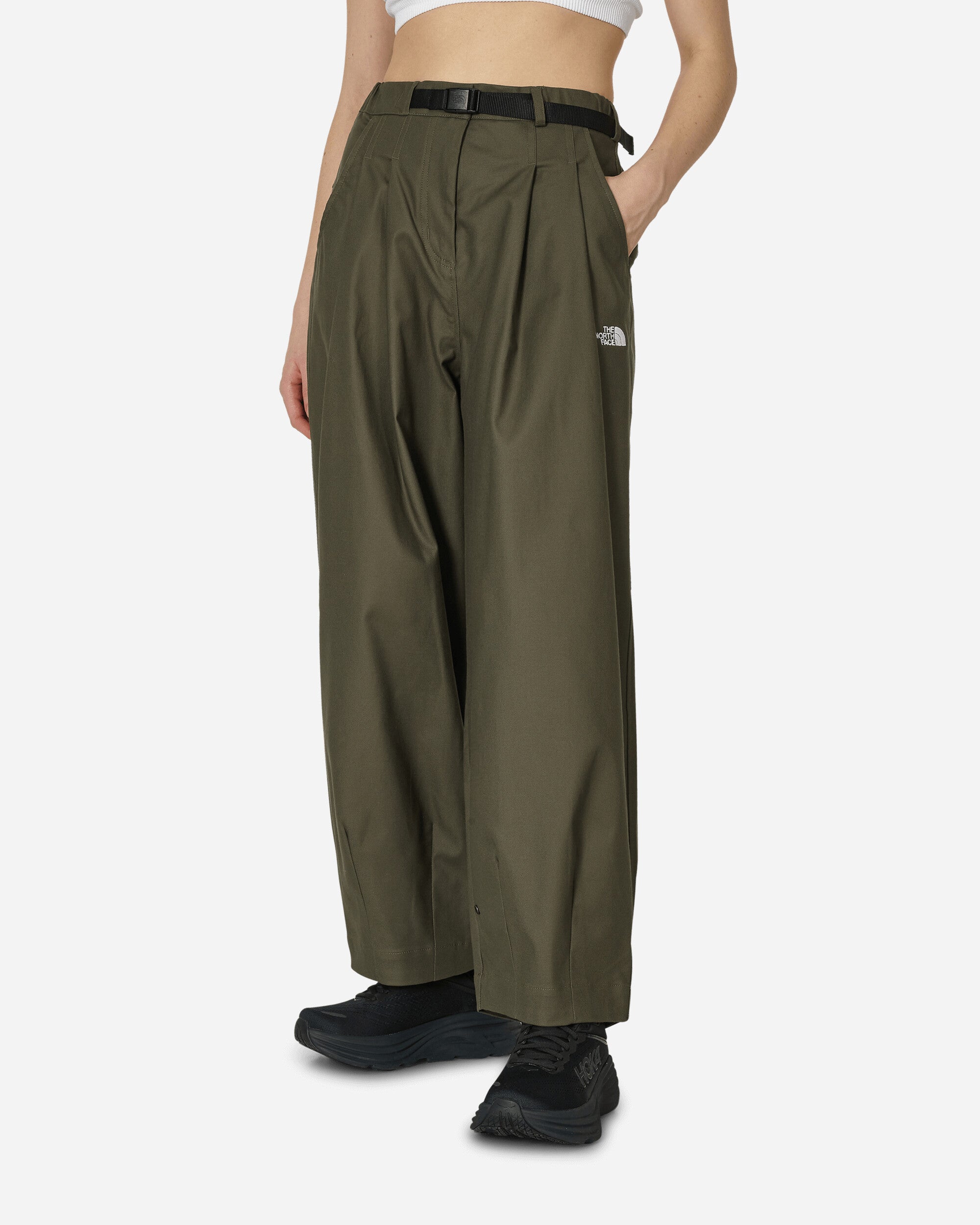 The North Face Pleated Casual Pants New Taupe Green - Slam Jam