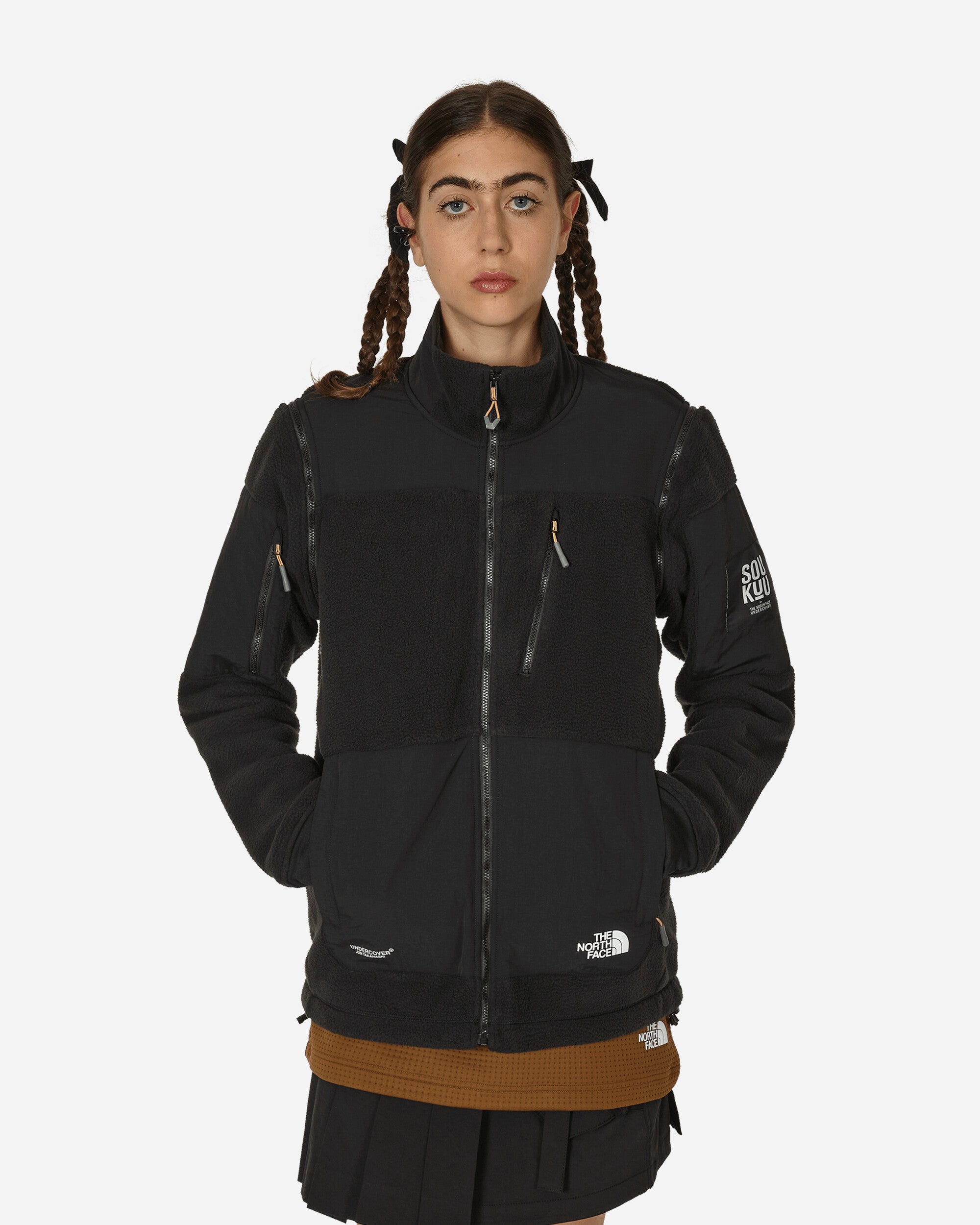 UNDERCOVER Soukuu Zip-Off Fleece Jacket Black