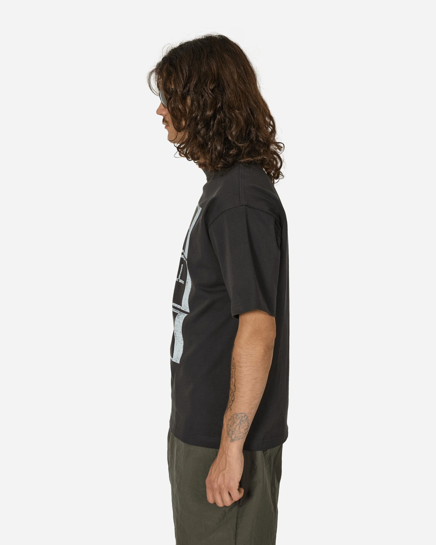 The Trilogy Tapes Ttt Upside Down Stamp T'S T-Shirt Black T-Shirts Shortsleeve TTT11TS001 001