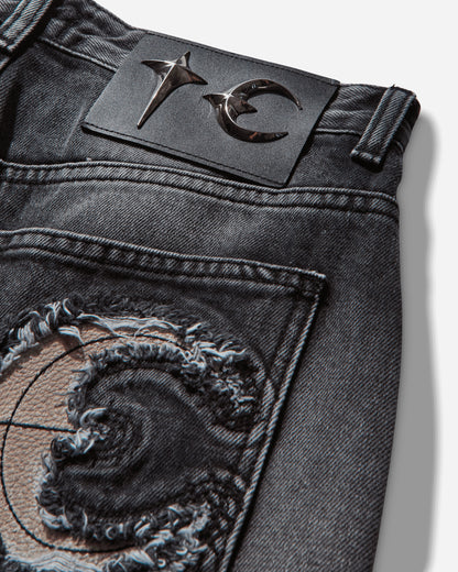 Thug Club Tc Bone Leather Denim Pants Black Pants Denim TC25PT2102 BLACK