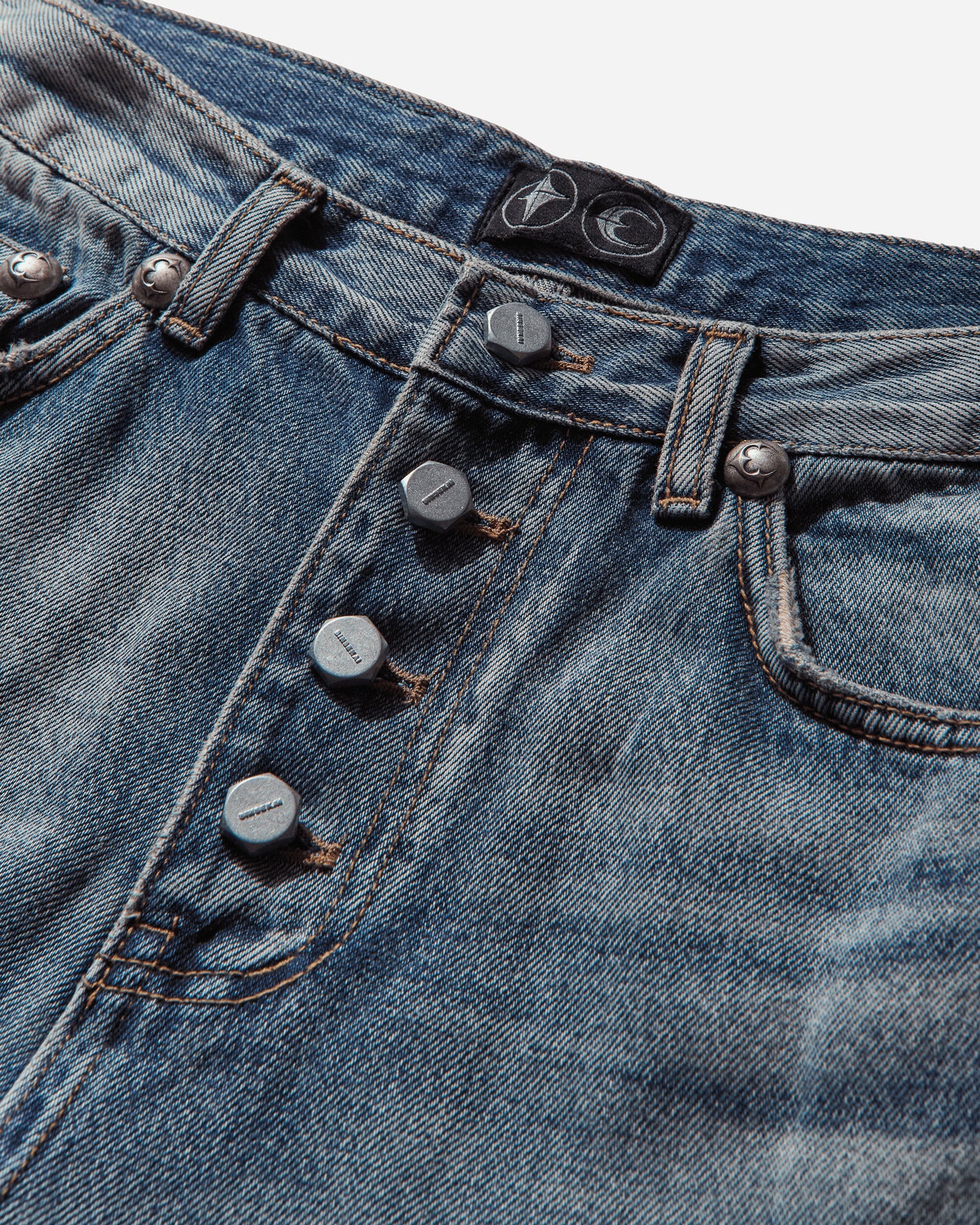 Thug Club Vintage Double Knee Pants Blue Pants Denim TC25PT2801 BLUE