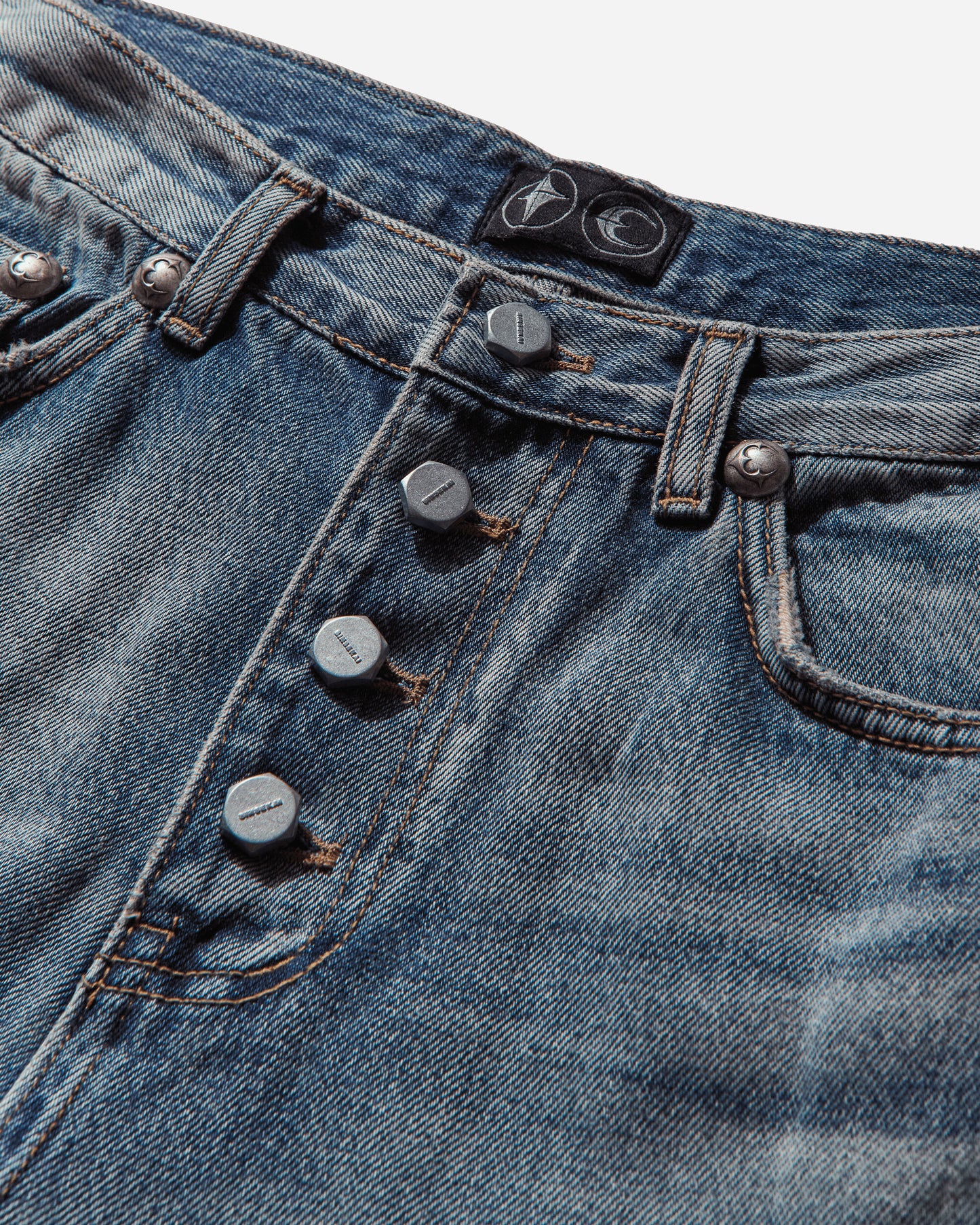 Thug Club Vintage Double Knee Pants Blue Pants Denim TC25PT2801 BLUE