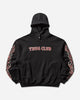 Thug Club Leather Flame Hoodie Black Sweatshirts Hoodies TC25SS2201 BLACK