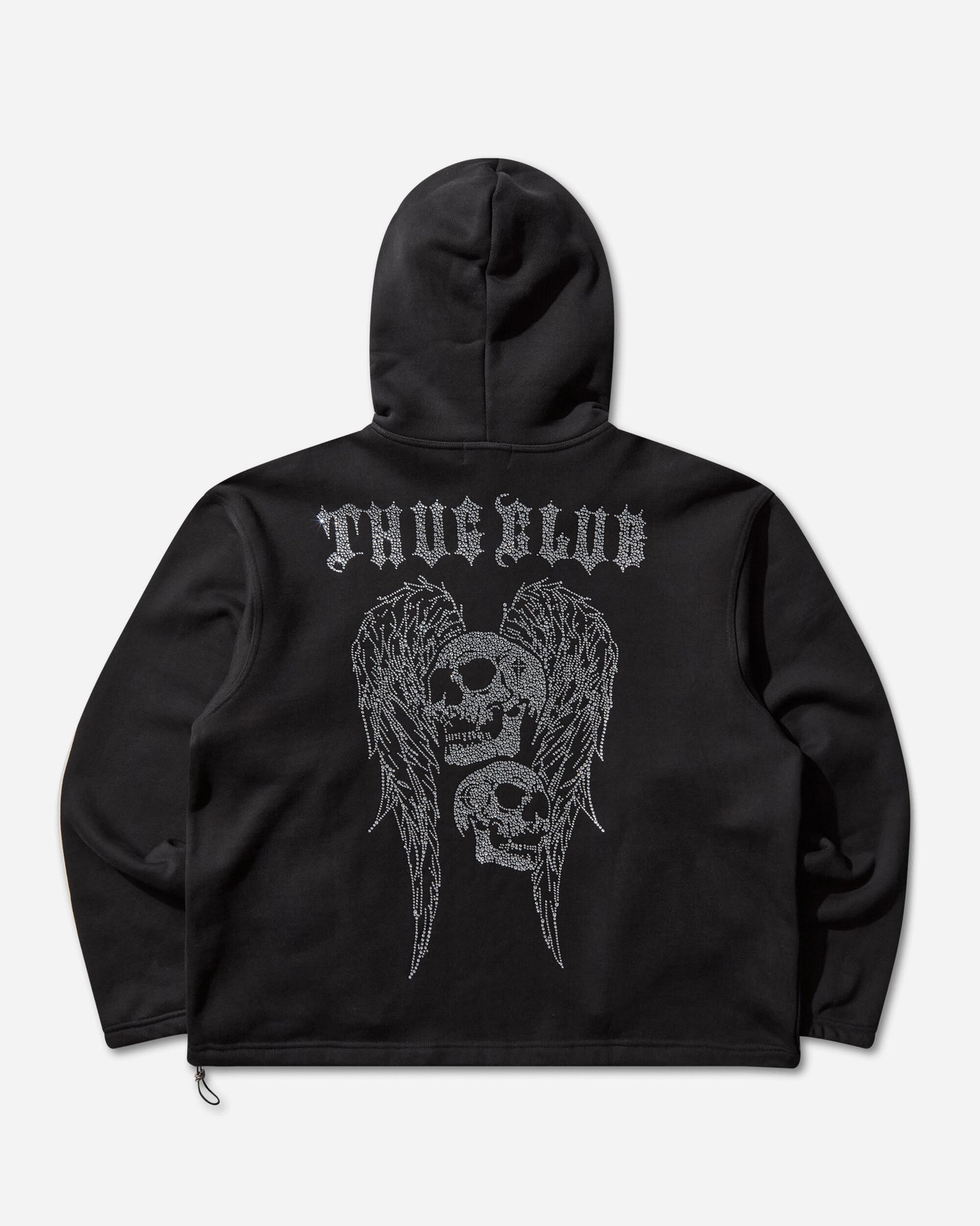 Thug Club Tc Angels Crystal Embellished Hoodie Black Sweatshirts Hoodies TC25SS2401 BLACK