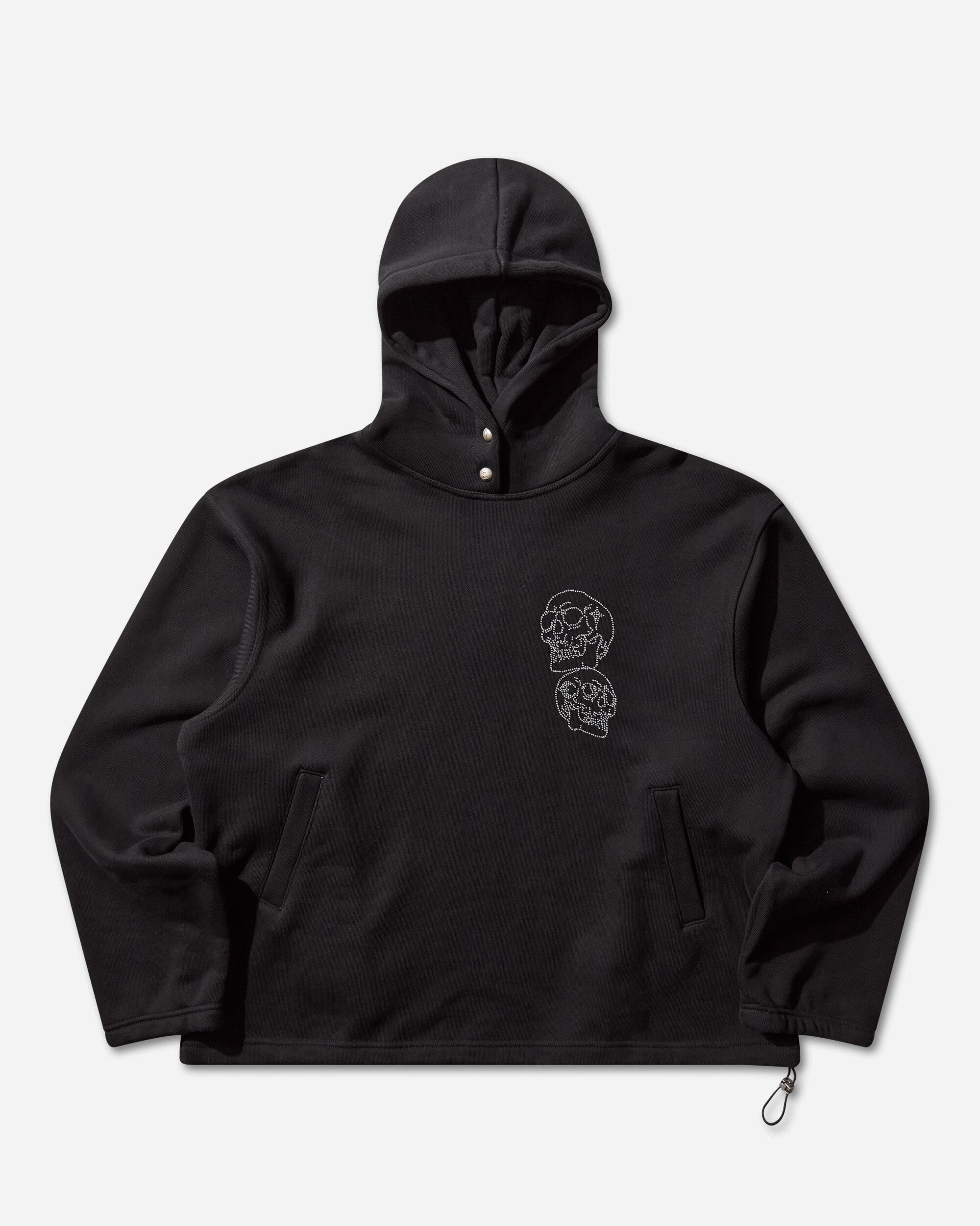 Thug Club Tc Angels Crystal Embellished Hoodie Black Sweatshirts Hoodies TC25SS2401 BLACK