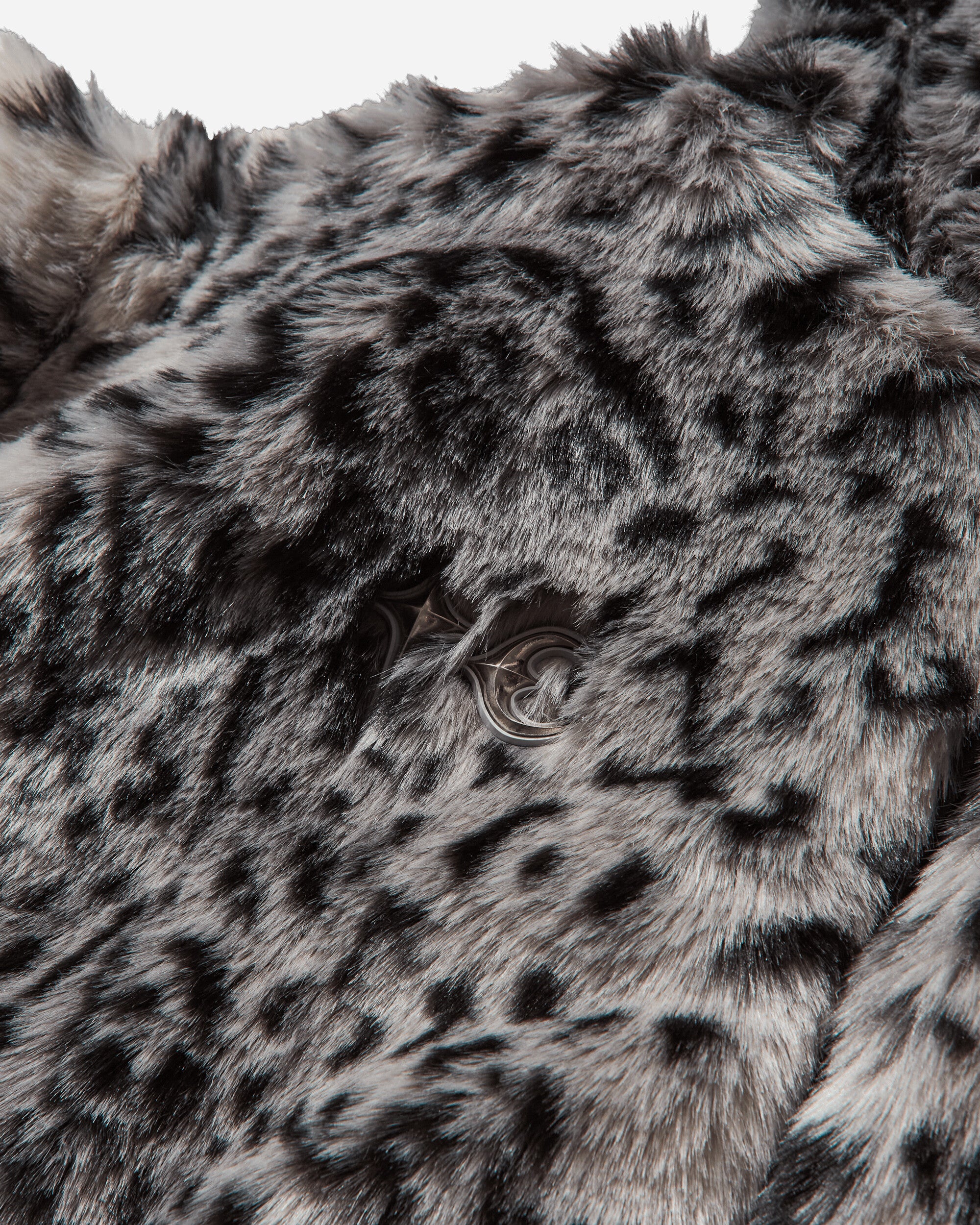 Thug Club Leopard Fur Jacket White/Black Coats and Jackets Jackets TC25JK3102 WHITEBLACK