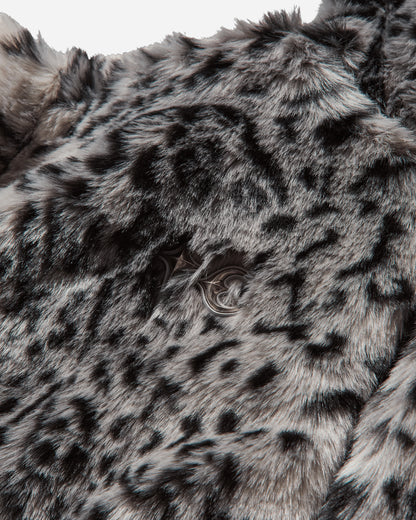 Thug Club Leopard Fur Jacket White/Black Coats and Jackets Jackets TC25JK3102 WHITEBLACK