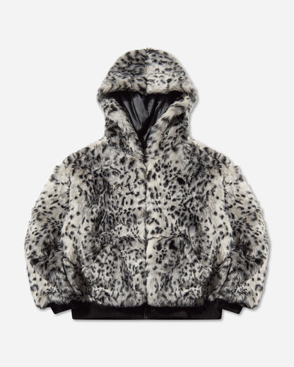Thug Club Leopard Fur Jacket White/Black Coats and Jackets Jackets TC25JK3102 WHITEBLACK