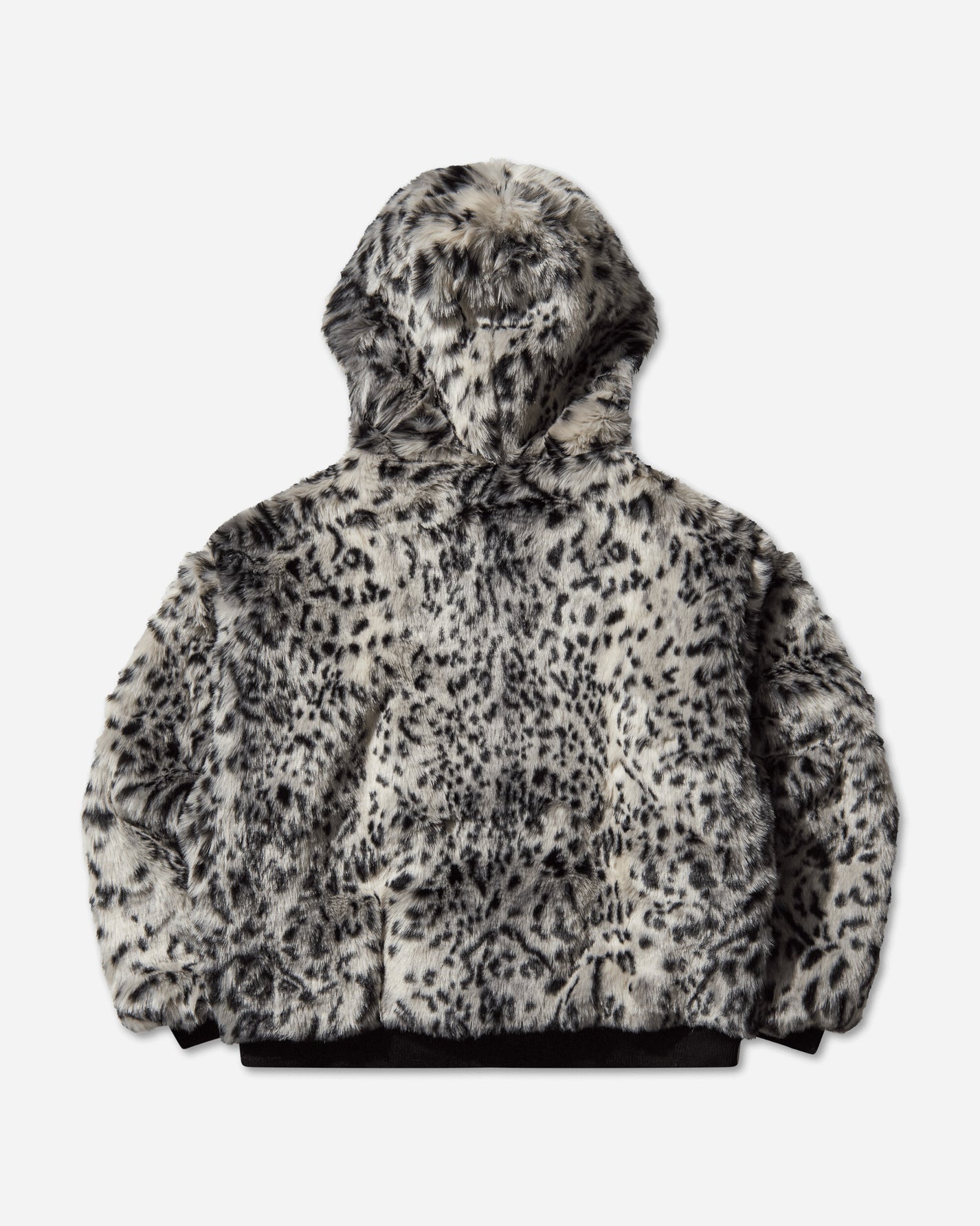 Thug Club Leopard Fur Jacket White/Black Coats and Jackets Jackets TC25JK3102 WHITEBLACK