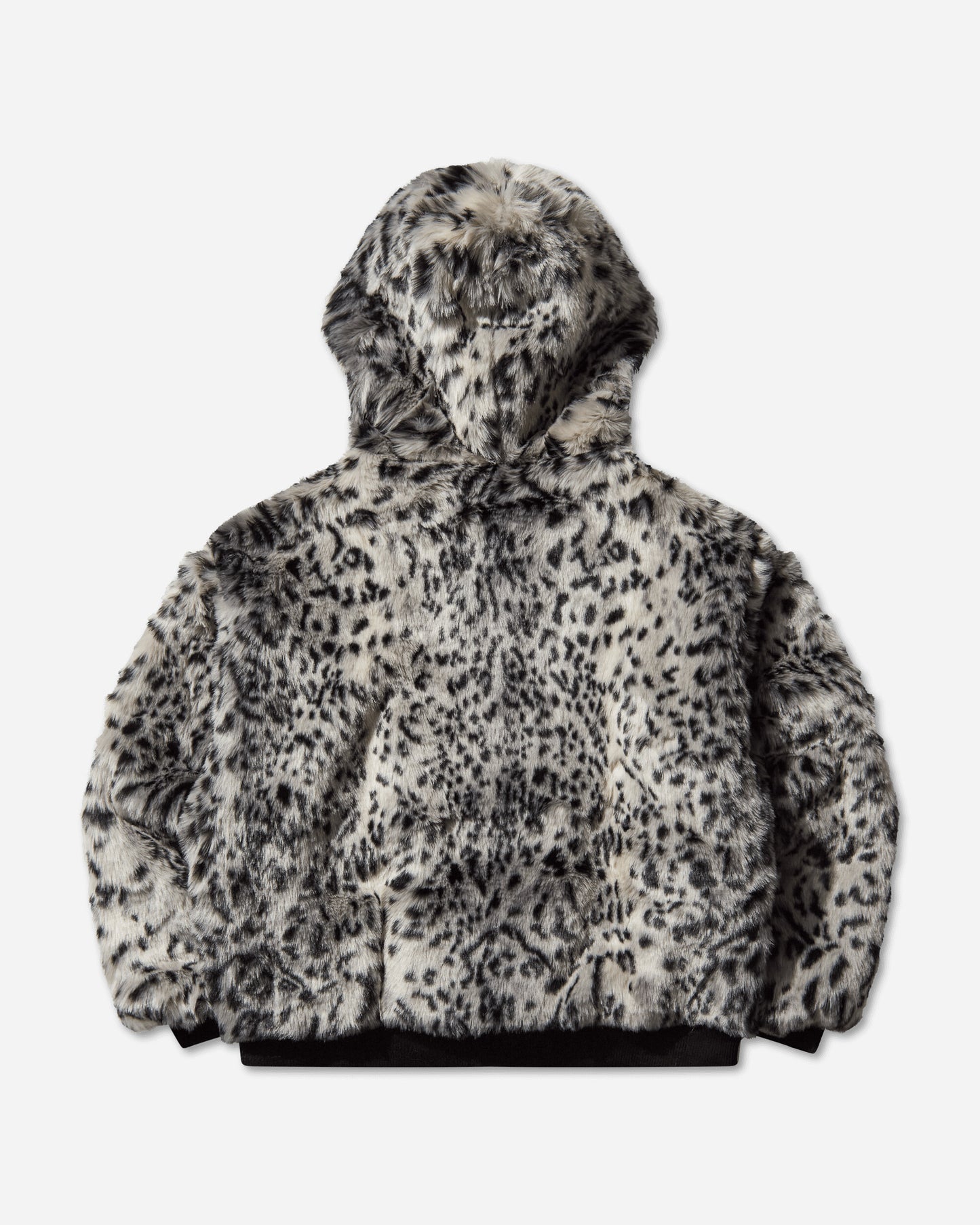 Thug Club Leopard Fur Jacket White/Black Coats and Jackets Jackets TC25JK3102 WHITEBLACK