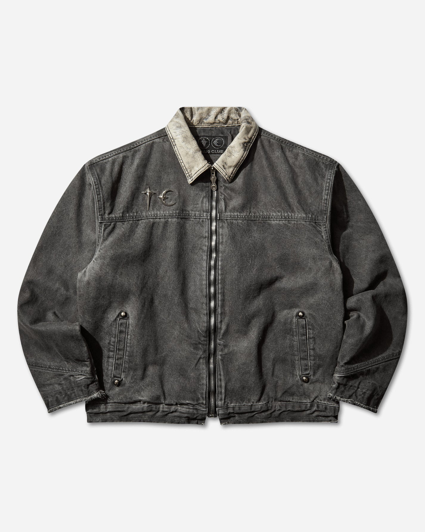 Thug Club Tc Washed Work Jacket Black Coats and Jackets Jackets TC25JK3603 BLACK