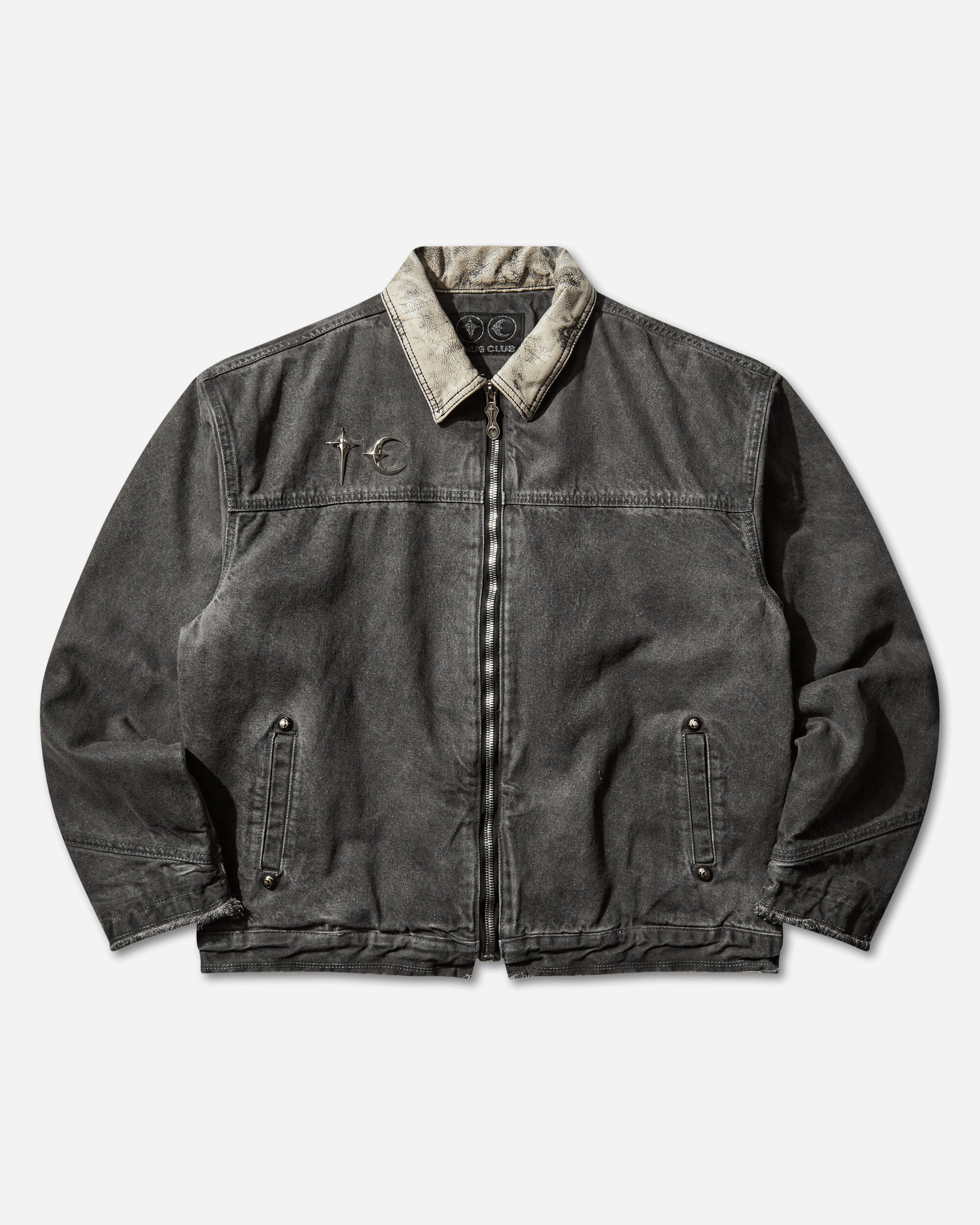 Thug Club Tc Washed Work Jacket Black Coats and Jackets Jackets TC25JK3603 BLACK