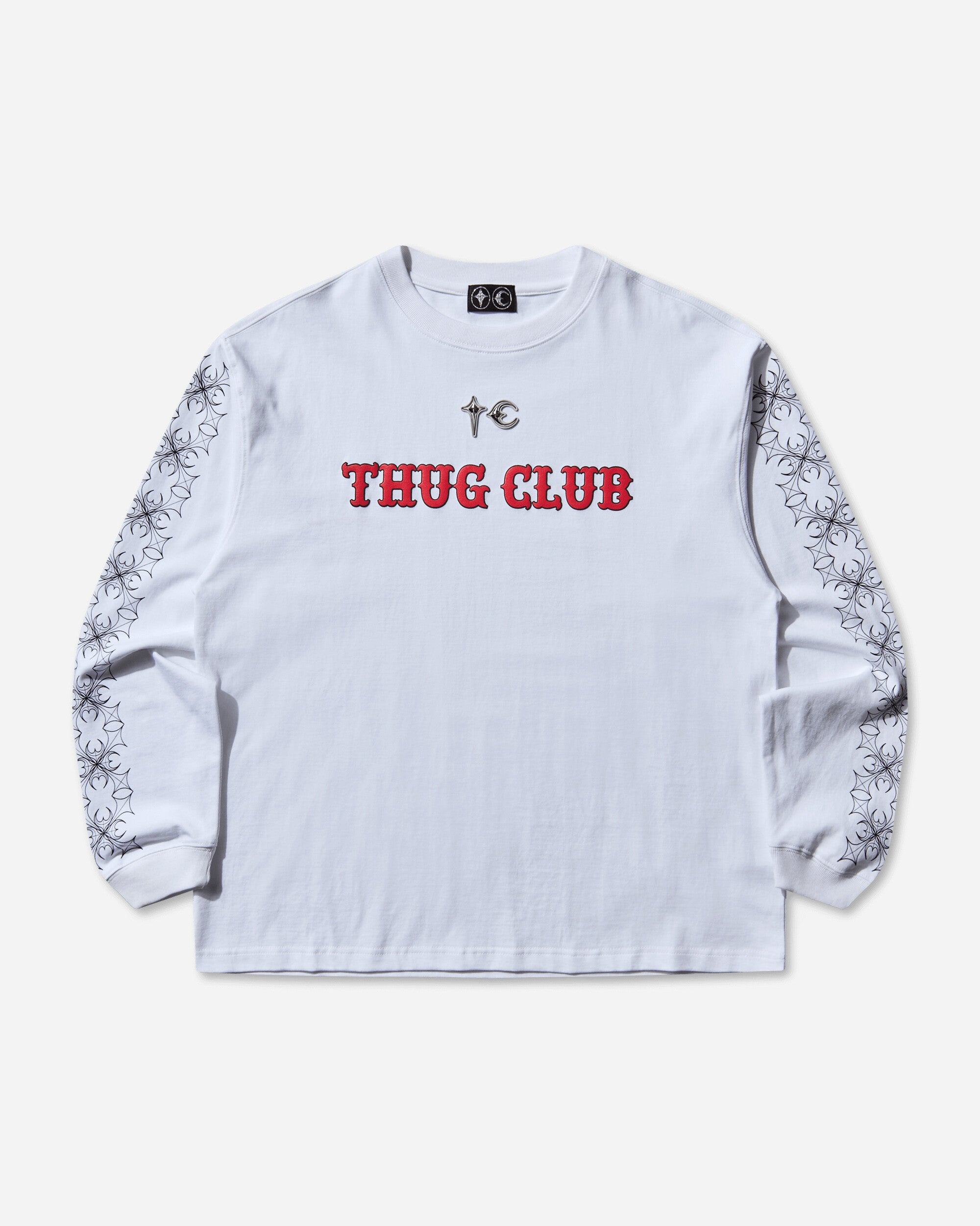 Thug Club Tc Pattern Long-Sleeve White T-Shirts Longsleeve TC25TS2601 WHITE