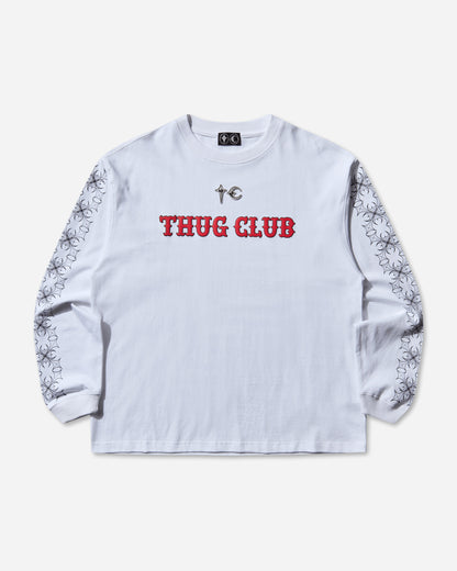 Thug Club Tc Pattern Long-Sleeve White T-Shirts Longsleeve TC25TS2601 WHITE