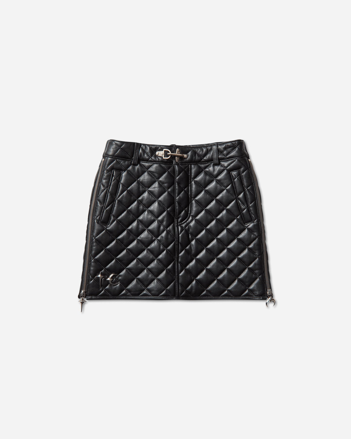 Thug Club Wmns Angels Quilted Short Skirt Black Skirts Mini TC25SK2001 BLACK