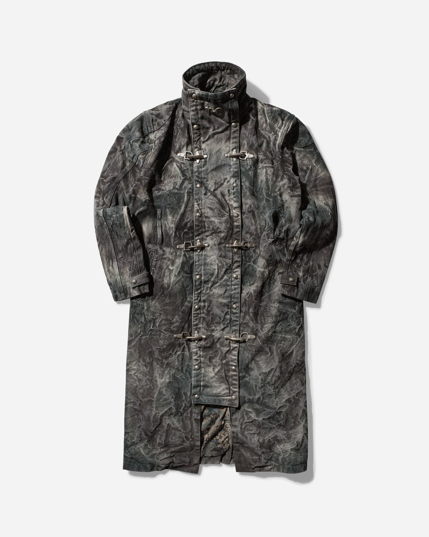 Thug Club Bio Soldier Denim Trench Coat Camo Coats and Jackets Raincoats TC24CT0203 CAMO