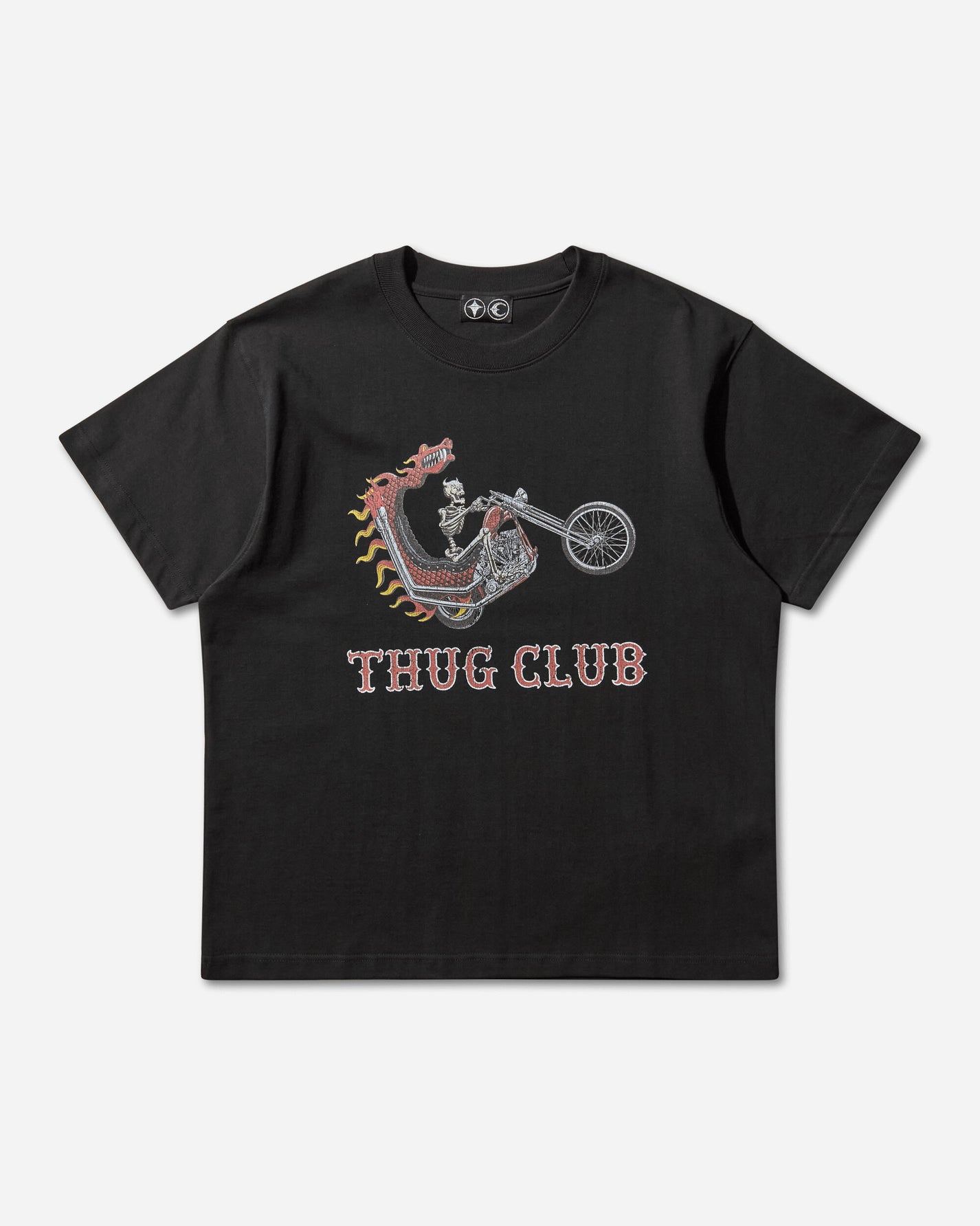 Thug Club Dragon Chopper T-Shirt Black T-Shirts Shortsleeve TC25TS2502 BLACK