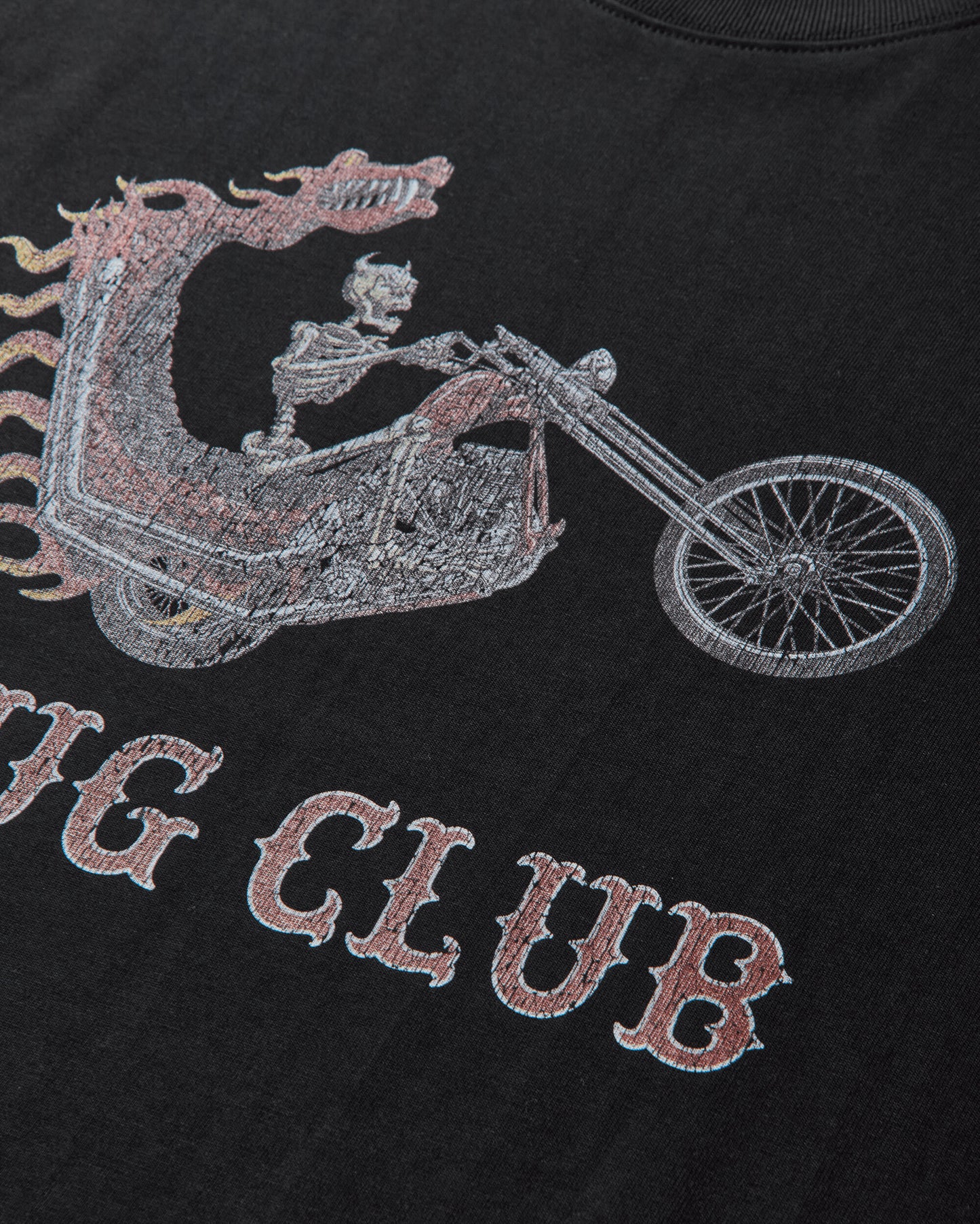 Thug Club Dragon Chopper T-Shirt Black T-Shirts Shortsleeve TC25TS2502 BLACK