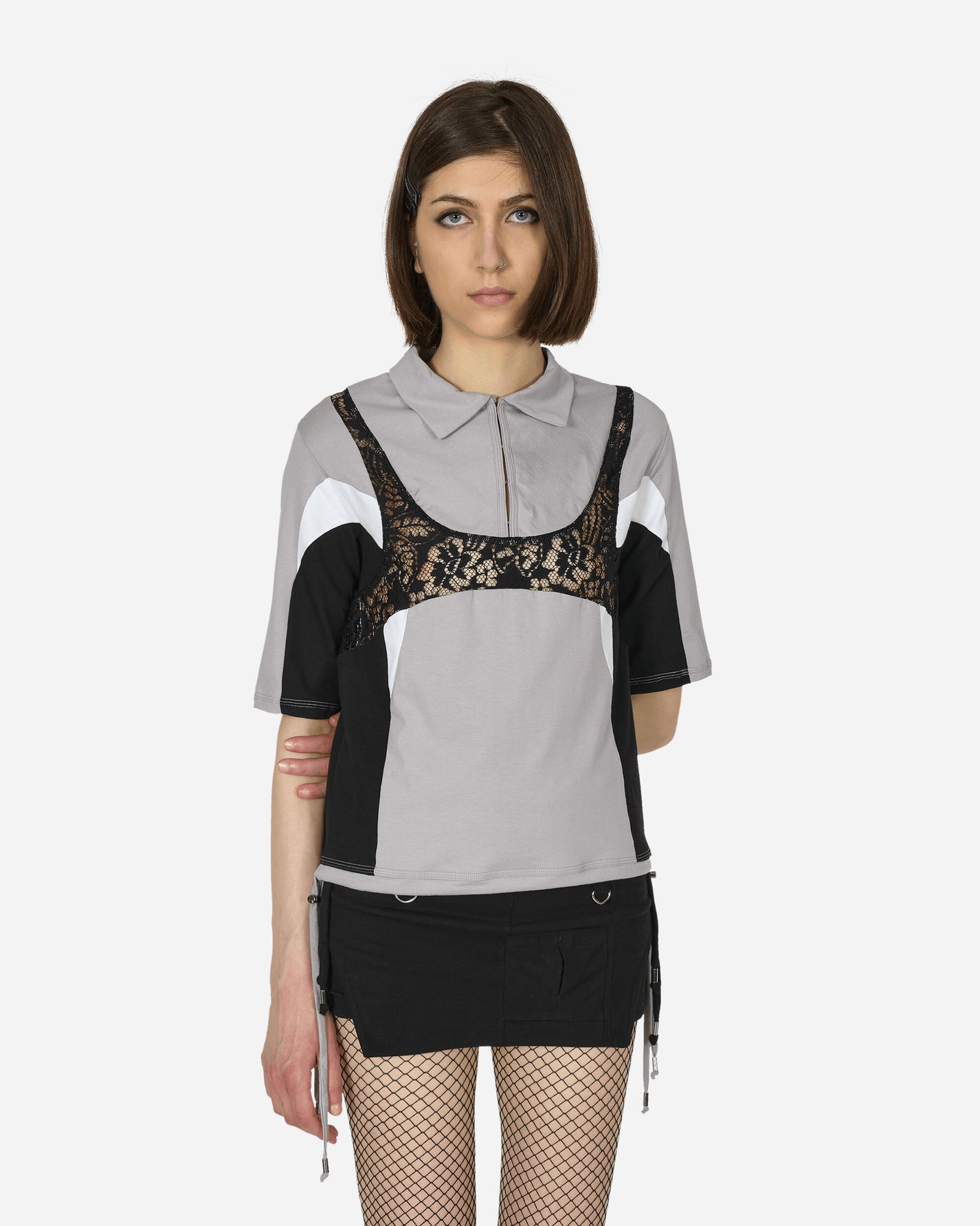 Toile Studios Wmns Plug Lace Polo Grey T-Shirts Polo PLLAPO GREY