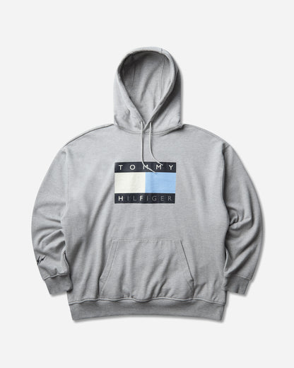 Tommy Hilfiger Fragment Distressed Flag Hoodie Light Grey Heather Sweatshirts Hoodies MW0MW45066P61 P61